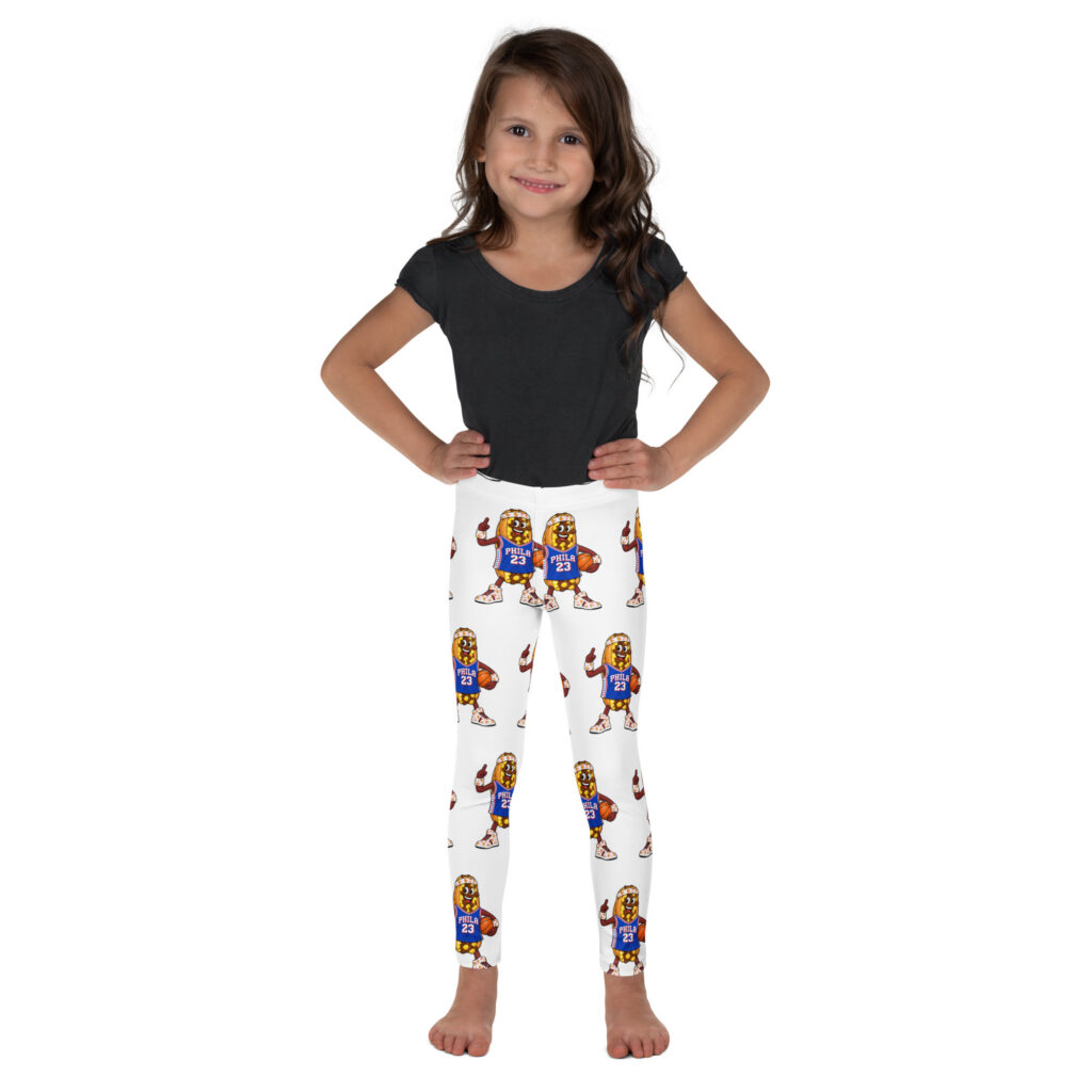 Youth (2T-7) Leggings - The Cheesesteak Life - Cheesey Sixers Fan - Extra Cheesey