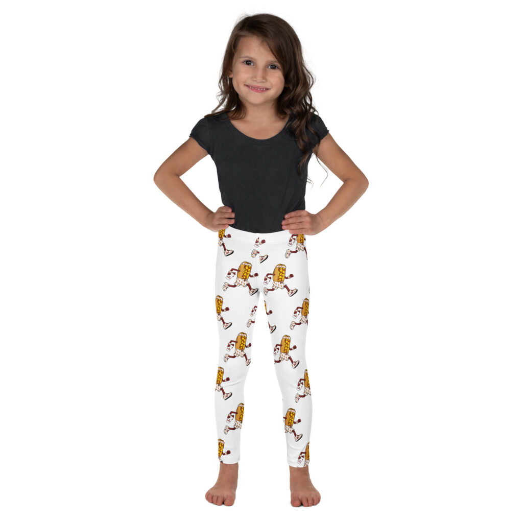 Youth (2T-7) Leggings - The Cheesesteak Life - Cheesey Runner - Extra Cheesey