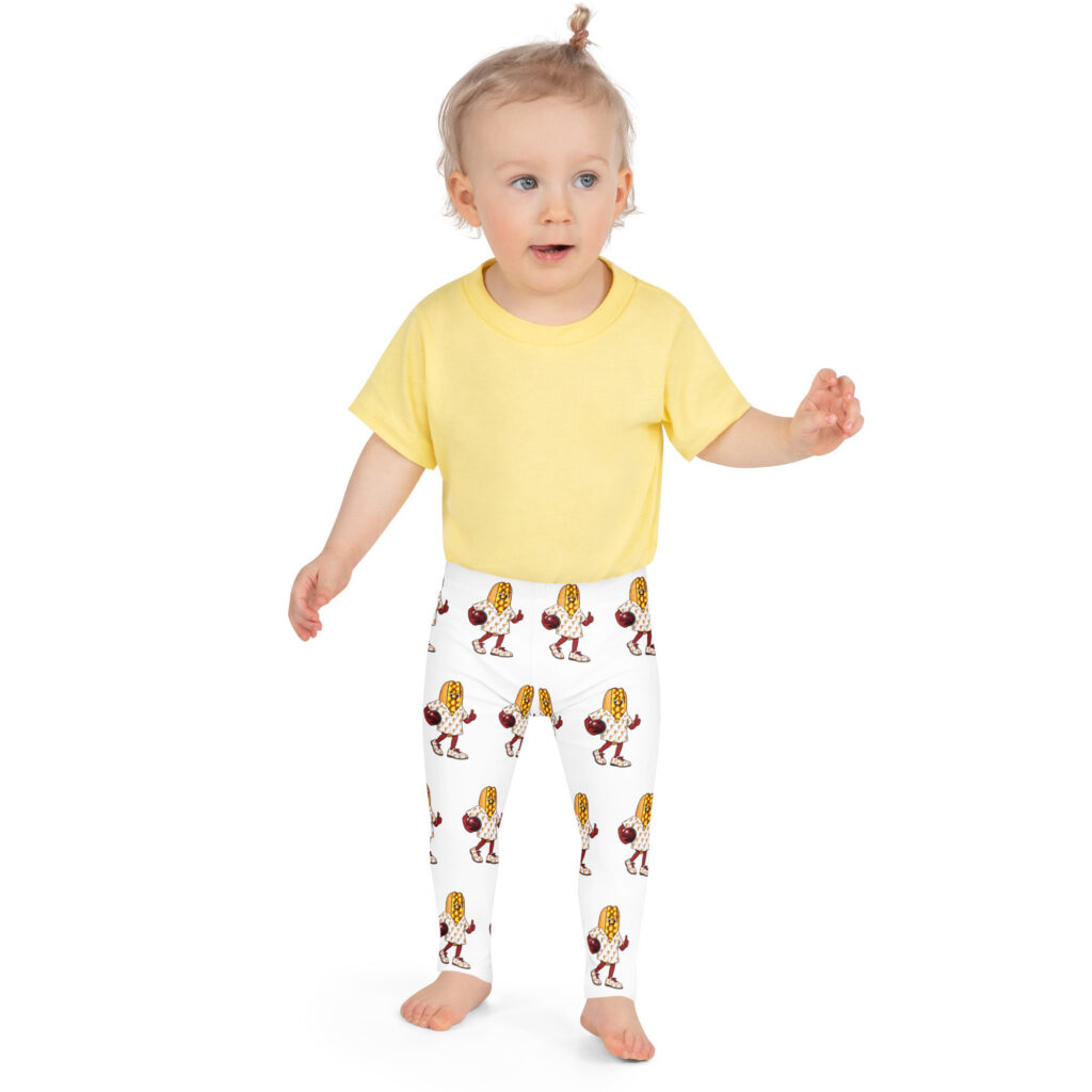 Kid's (2T-7) Leggings - The Cheesesteak Life - Cheesey Bowler - Extra Cheesey