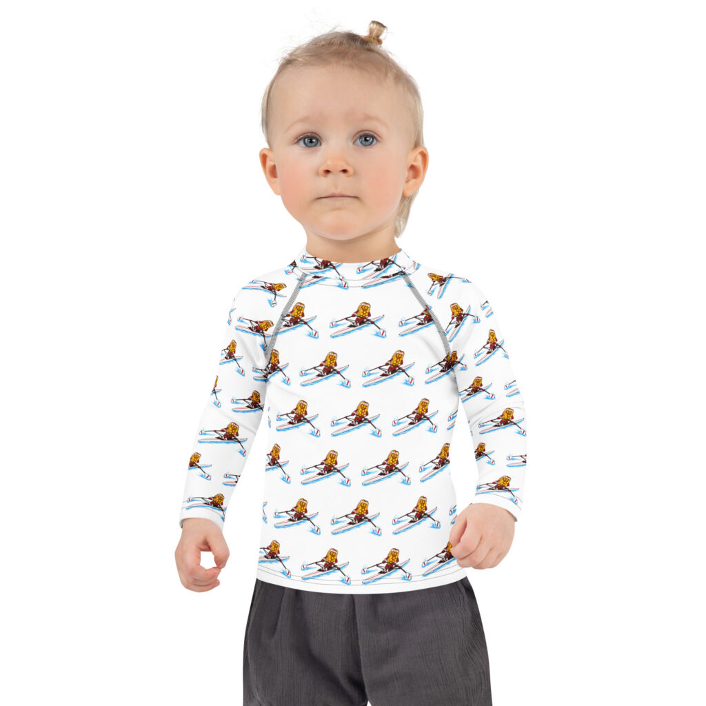 Youth (2T-7) Rash Guard - The Cheesesteak Life - Cheesey Crew - Extra Cheesey