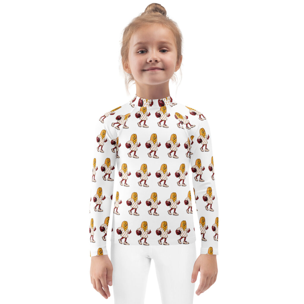 Kids (2T-7) Rash Guard - The Cheesesteak Life - Cheesey Bowler - Extra Cheesey