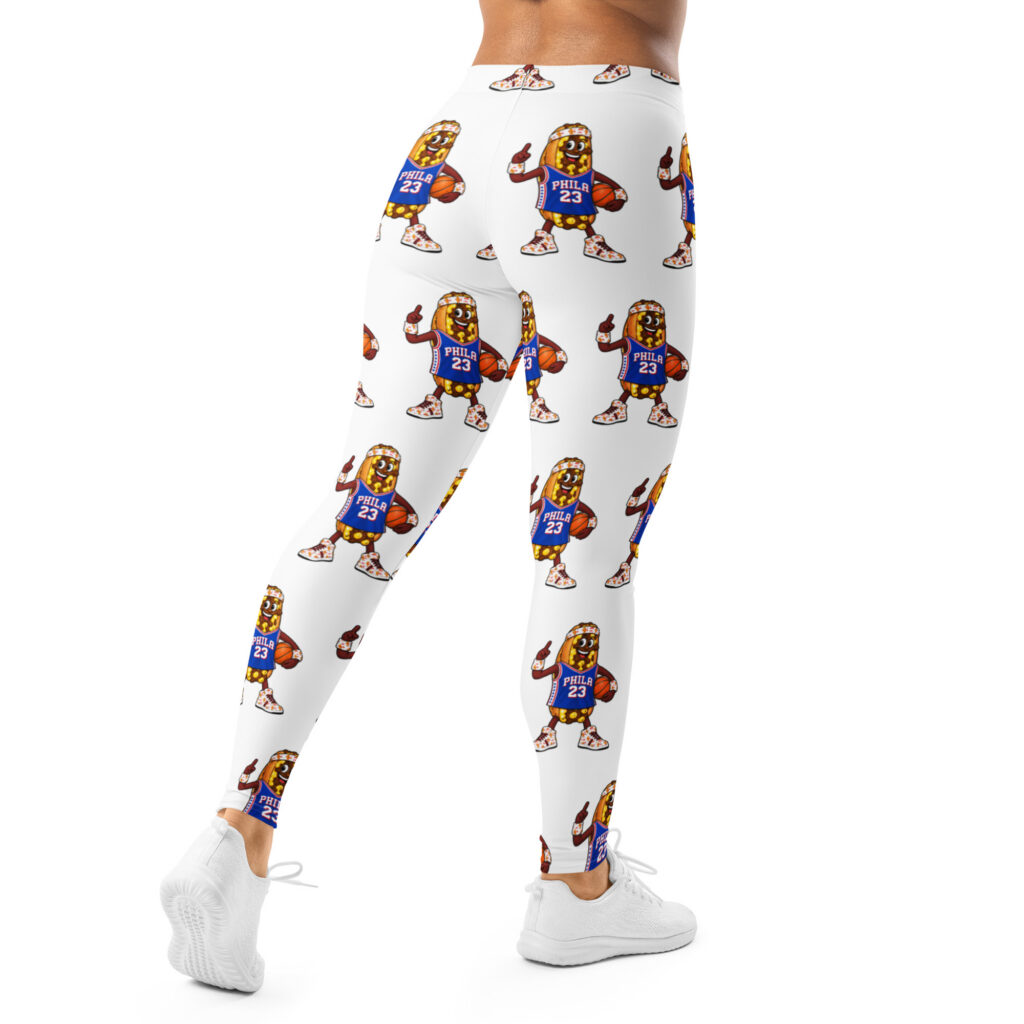 Yoga Leggings - The Cheesesteak Life - Cheesey Sixers Fan - Extra Cheesey
