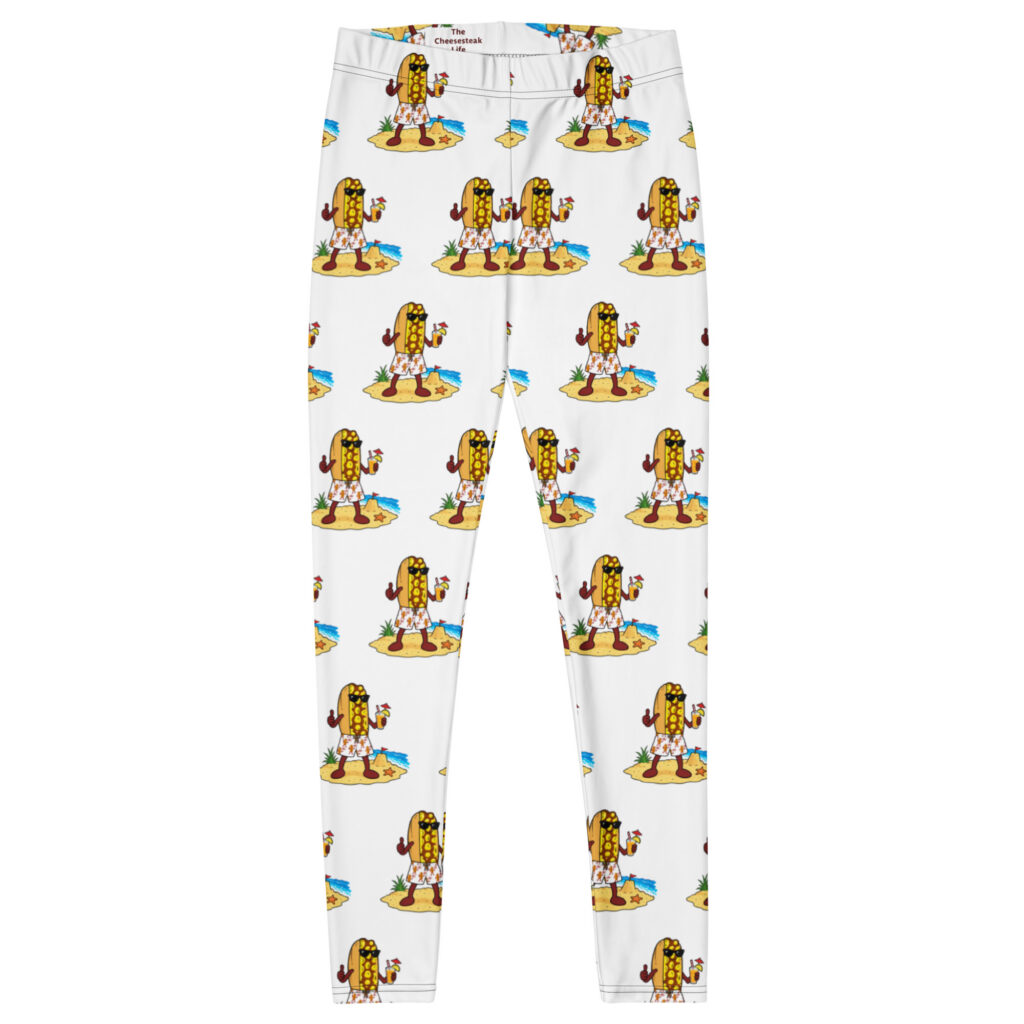 Leggings - The Cheesesteak Life - Mr. Cheesey's Beach - Extra Cheesey