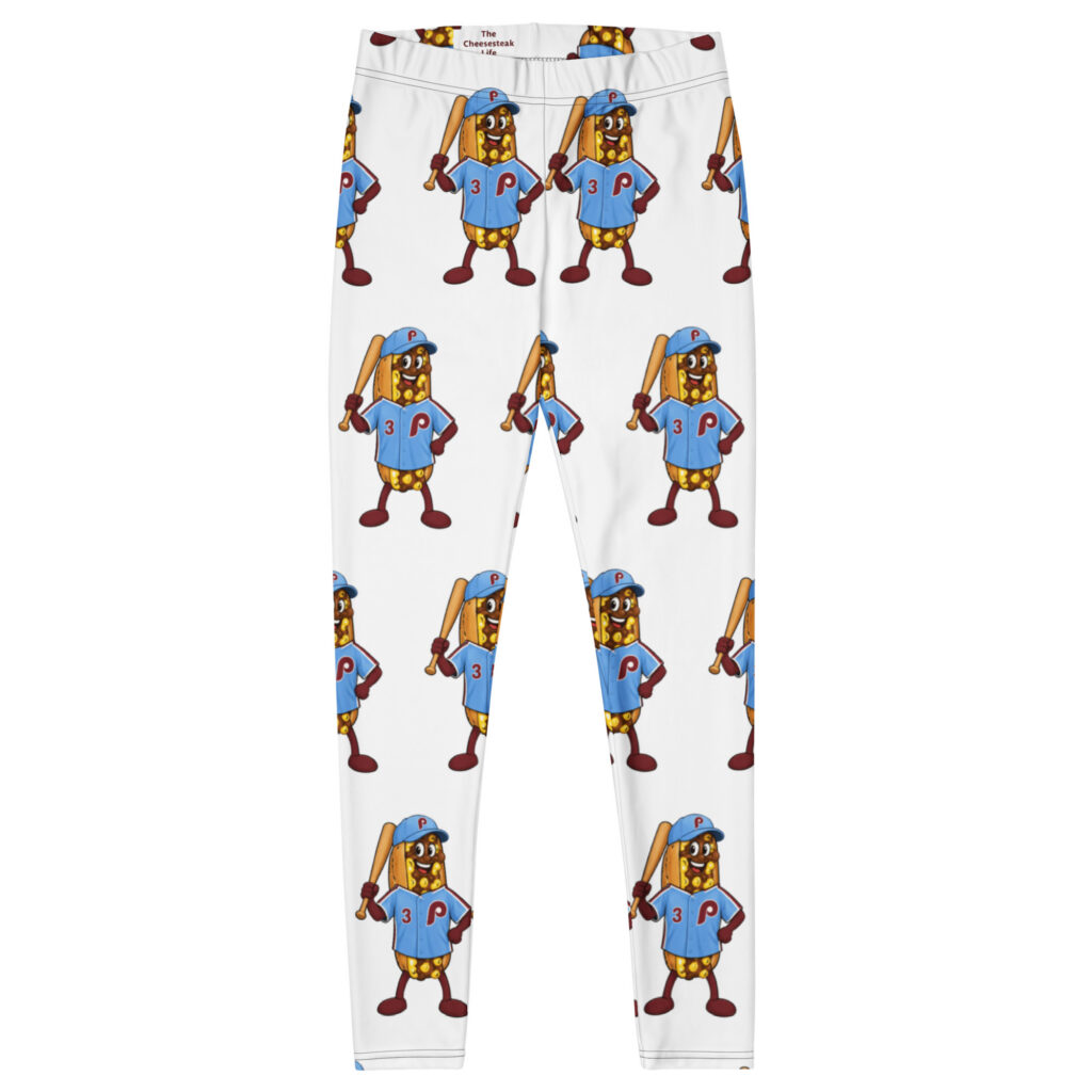 Yoga Leggings - The Cheesesteak Life - Cheesey Phillies Fan - Extra Cheesey
