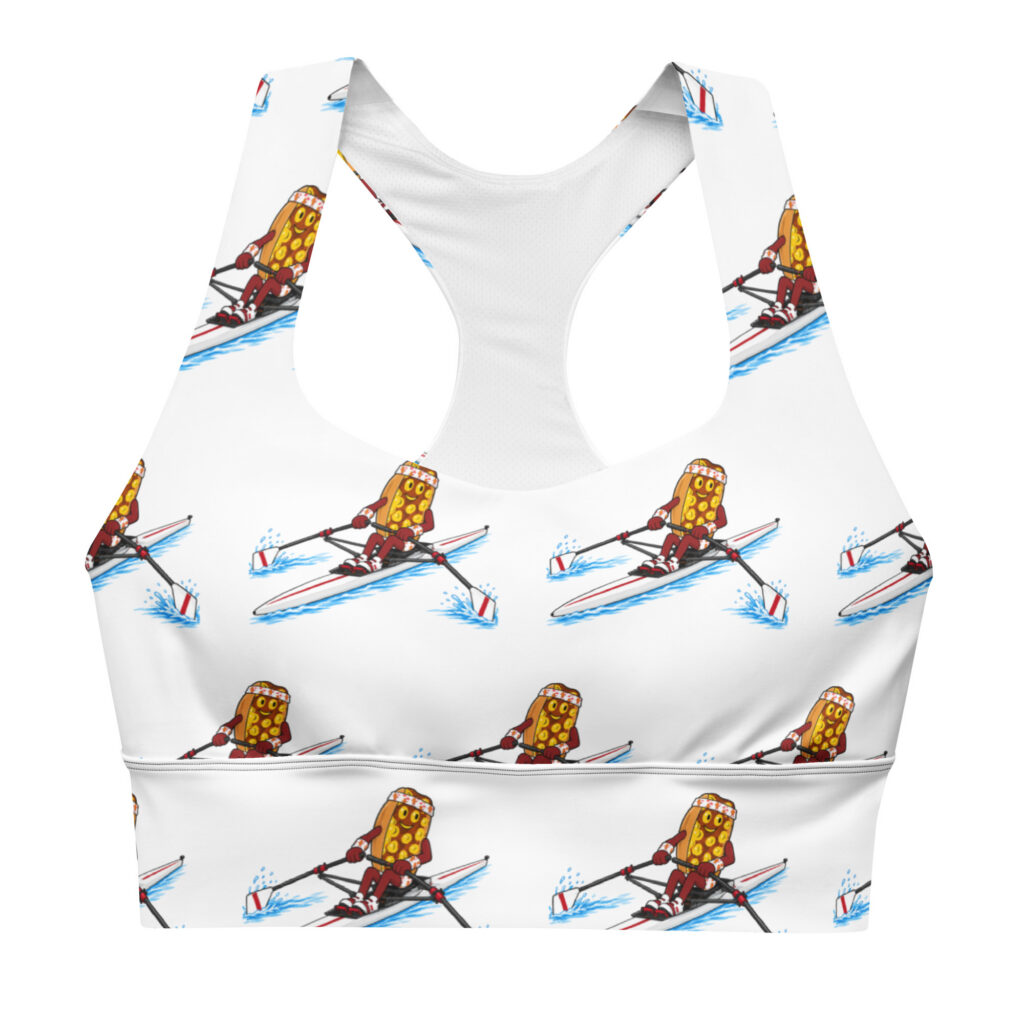 Longline Sports Bra - The Cheesesteak Life - Cheesey Crew - Extra Cheesey