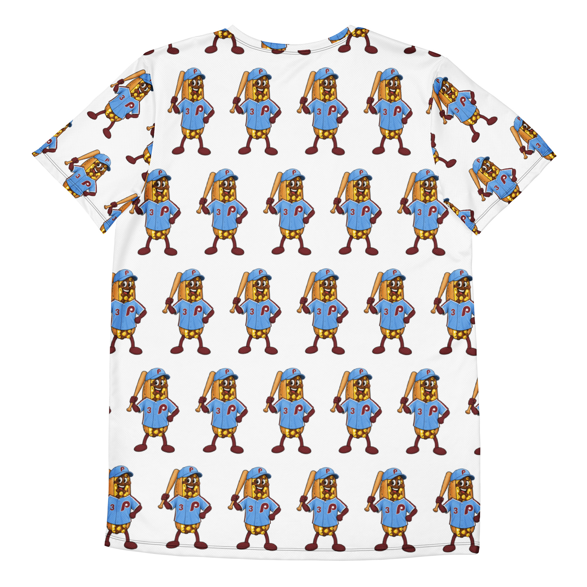 Men's athletic t-shirt - The Cheesesteak Life - Cheesey Phillies Fan - Extra Cheesey - Image 2
