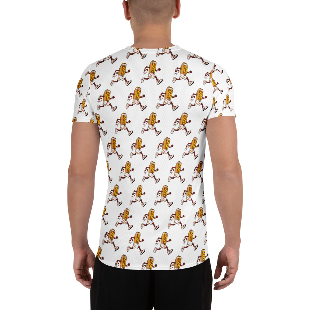 Men's athletic t-shirt - The Cheesesteak Life - Cheesey Jogger - Extra Cheesey - Image 2