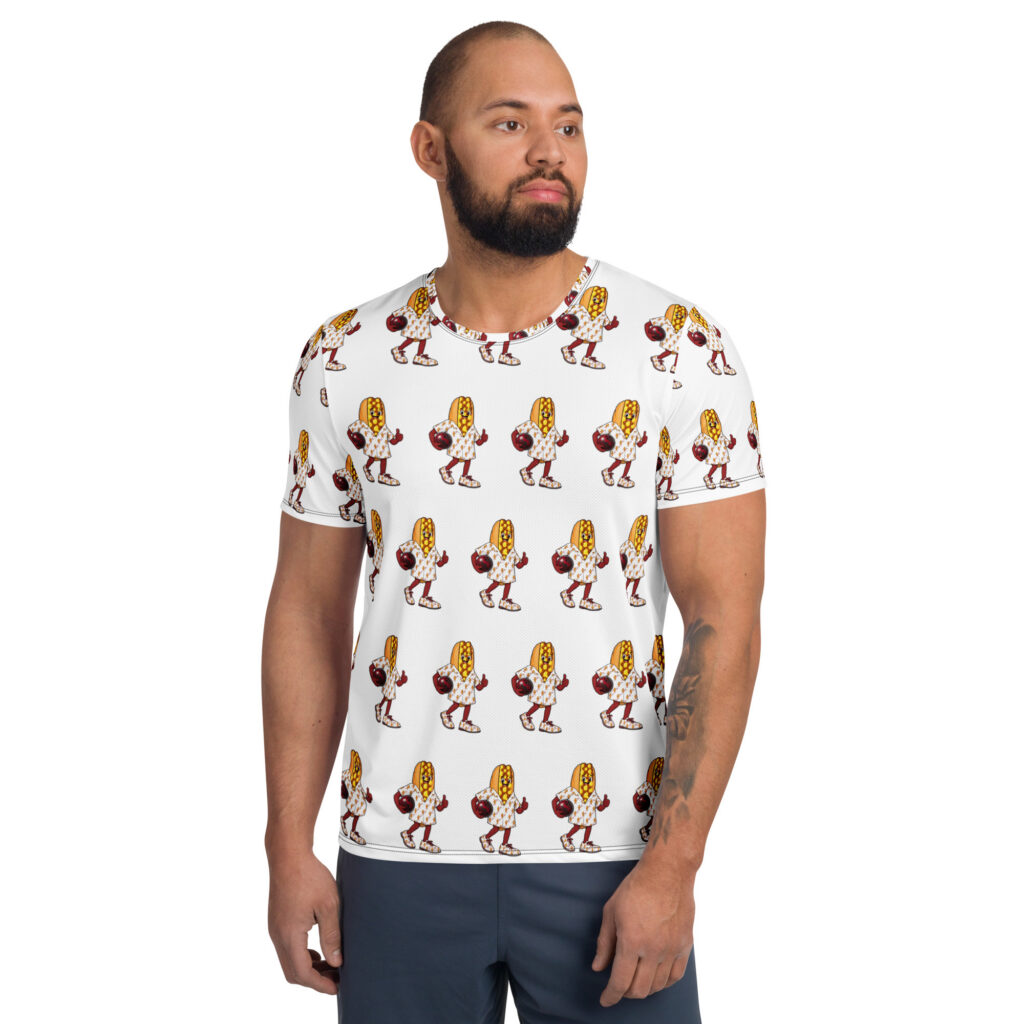 Men's athletic t-shirt - The Cheesesteak Life - Cheesey Bowler - Extra Cheesey