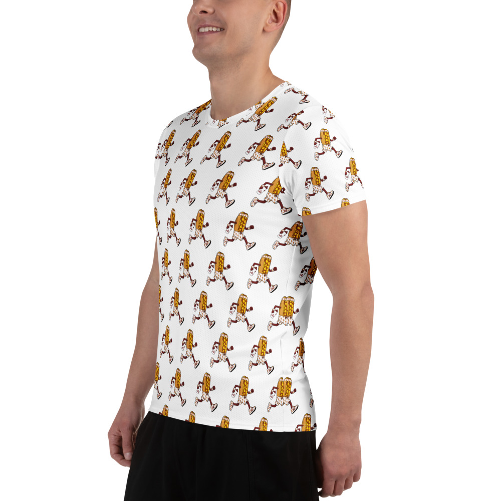 Men's athletic t-shirt - The Cheesesteak Life - Cheesey Jogger - Extra Cheesey - Image 3