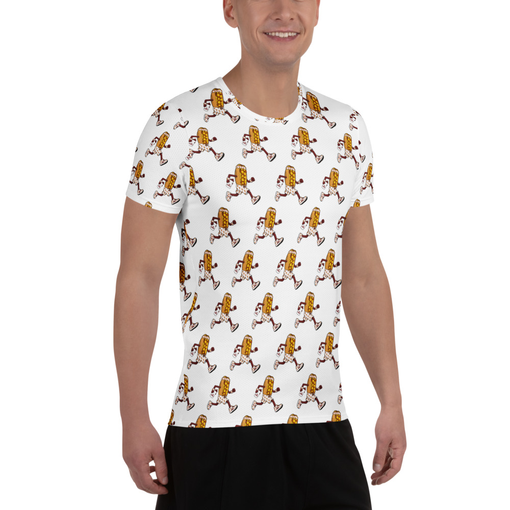 Men's athletic t-shirt - The Cheesesteak Life - Cheesey Jogger - Extra Cheesey - Image 4