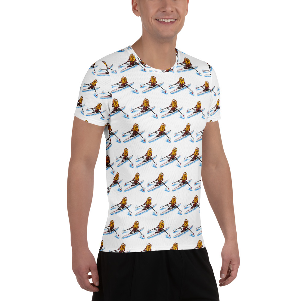 Men's athletic t-shirt - The Cheesesteak Life - Cheesey Crew - Extra Cheesey - Image 4