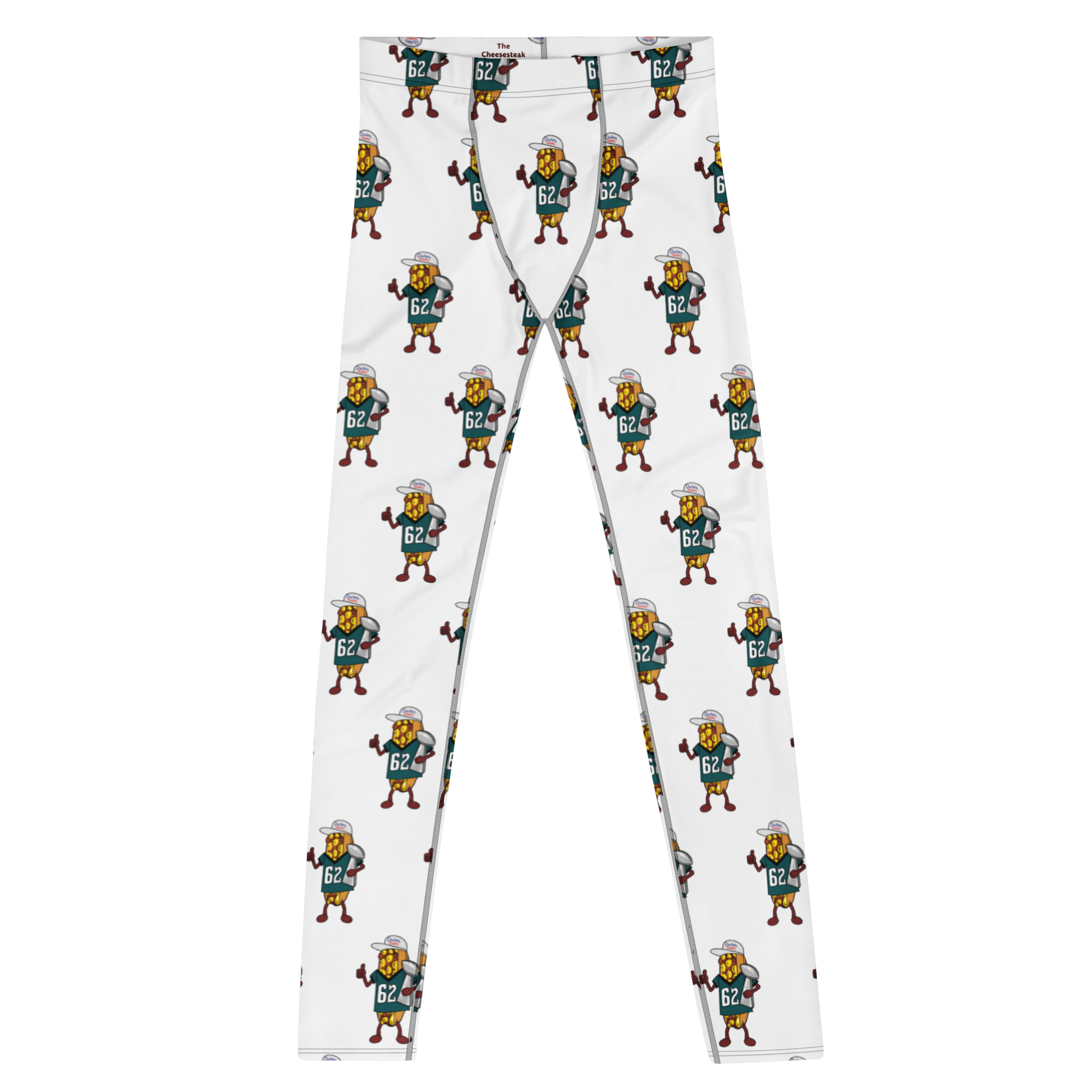 Men's Leggings - The Cheesesteak Life - Cheesey Eagles Fan 2 - Extra Cheesey