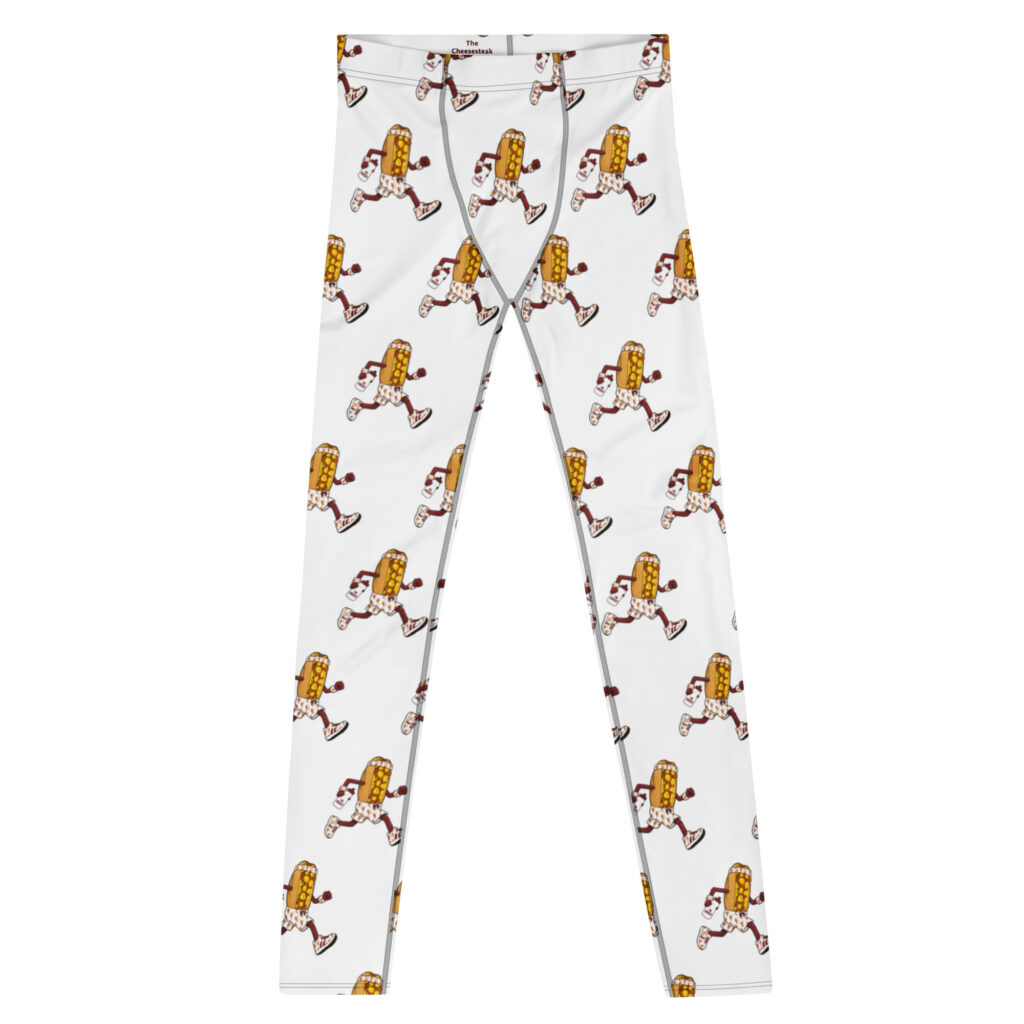 Men's Leggings - The Cheesesteak Life - Cheesey Runner - Extra Cheesey