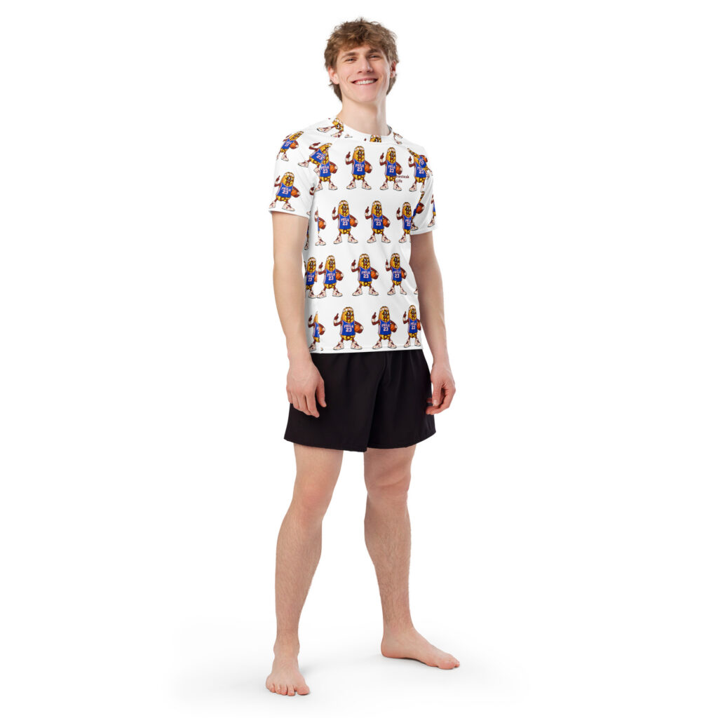 Men’s rash guard short sleeve - The Cheesesteak Life - Cheesey Sixers Fan - Extra Cheesey