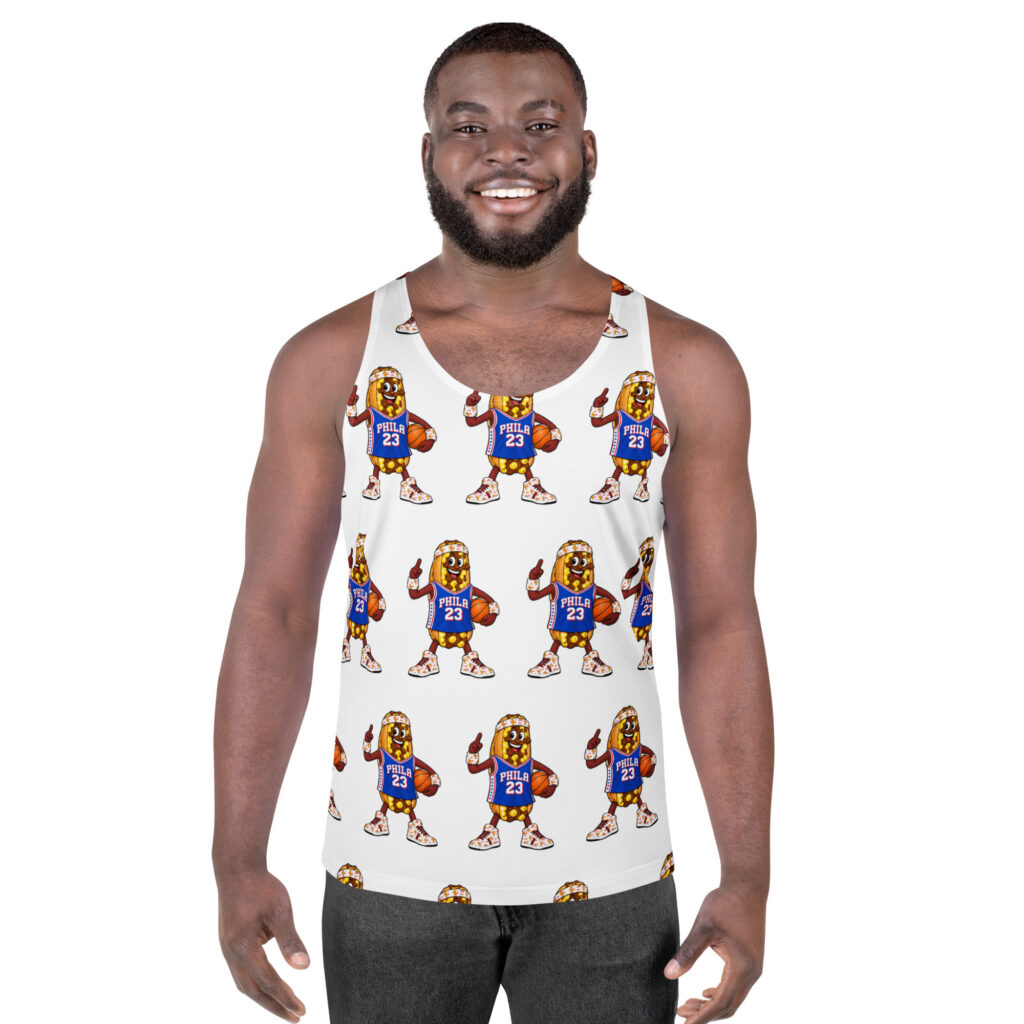 Tank Top - The Cheesesteak Life - Cheesey Sixers Fan - Extra Cheesey