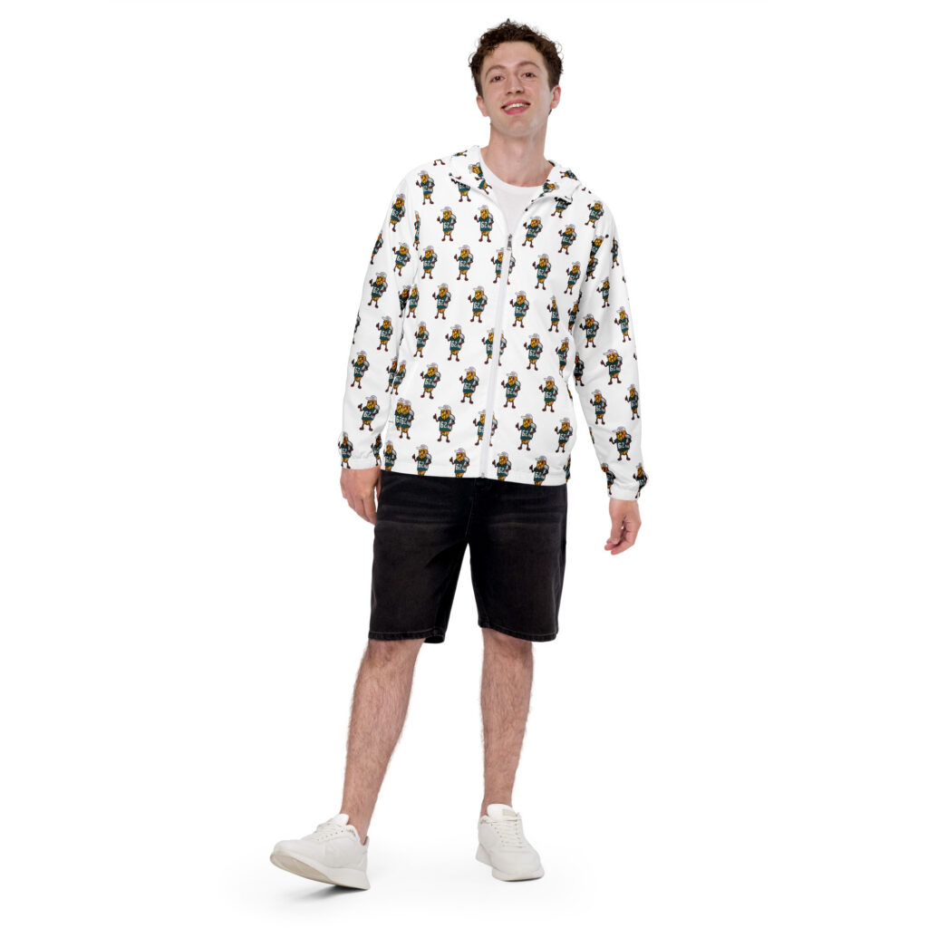 Men’s windbreaker - The Cheesesteak Life - Cheesey Eagles Fan new
