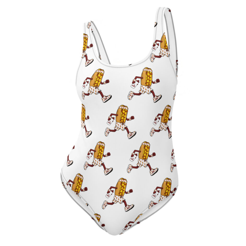 Women's One-Piece Swimsuit - The Cheesesteak Life - Cheesey Runner - Extra Cheesey