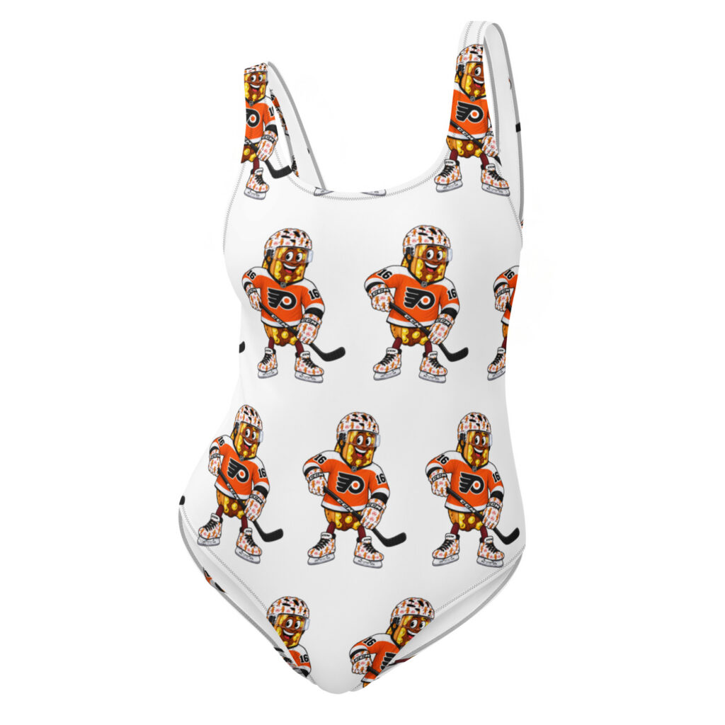 Women's One-Piece Swimsuit - The Cheesesteak Life - Cheesey Flyers Fan - Extra Cheesey