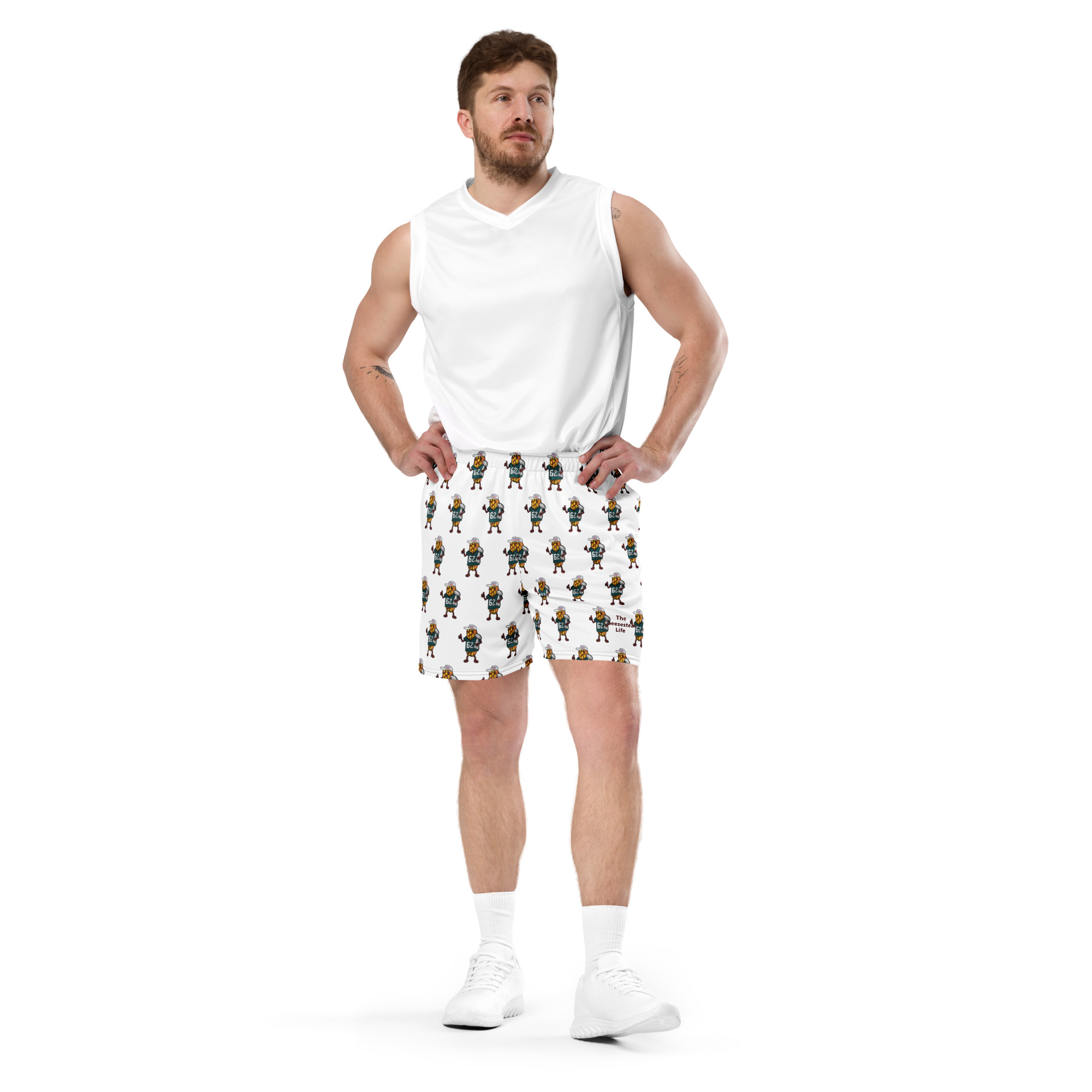 Mesh shorts - The Cheesesteak Life - Cheesey Eagles Fan 2 - Extra Cheesey - Image 6
