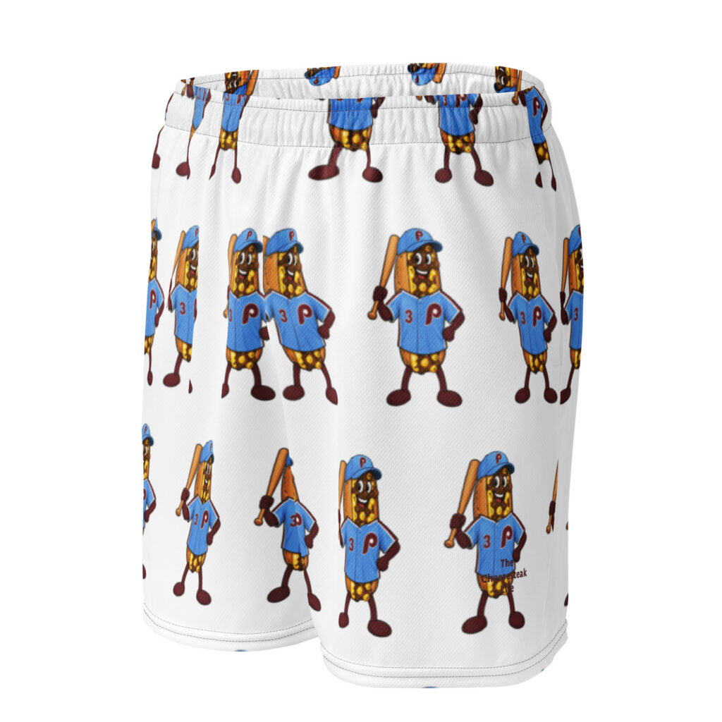 Mesh shorts - The Cheesesteak Life - Cheesey Phillies Fan - Extra Cheesey