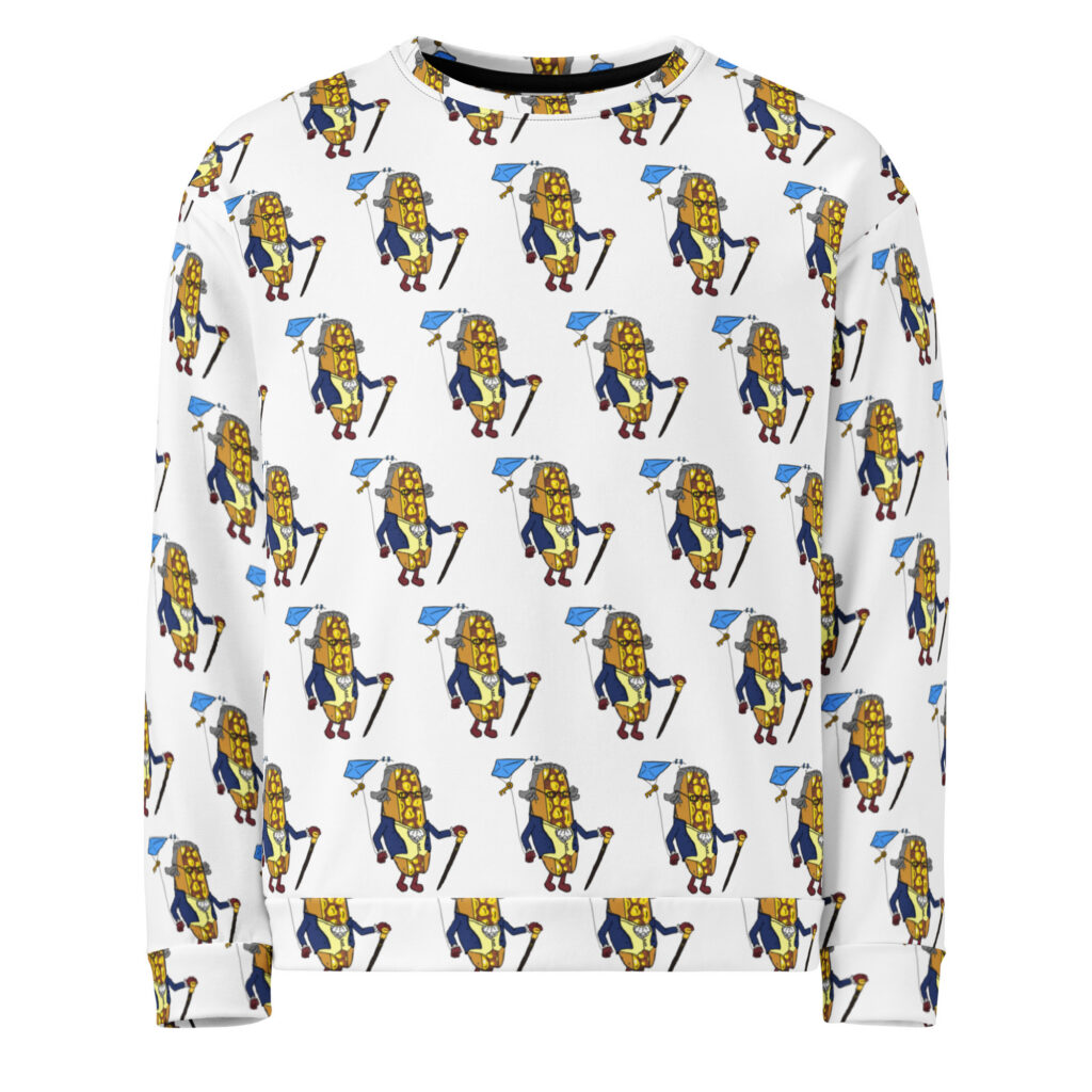 Sweatshirt - The Cheesesteak Life - Cheesey Ben Franklin - Extra Cheesey