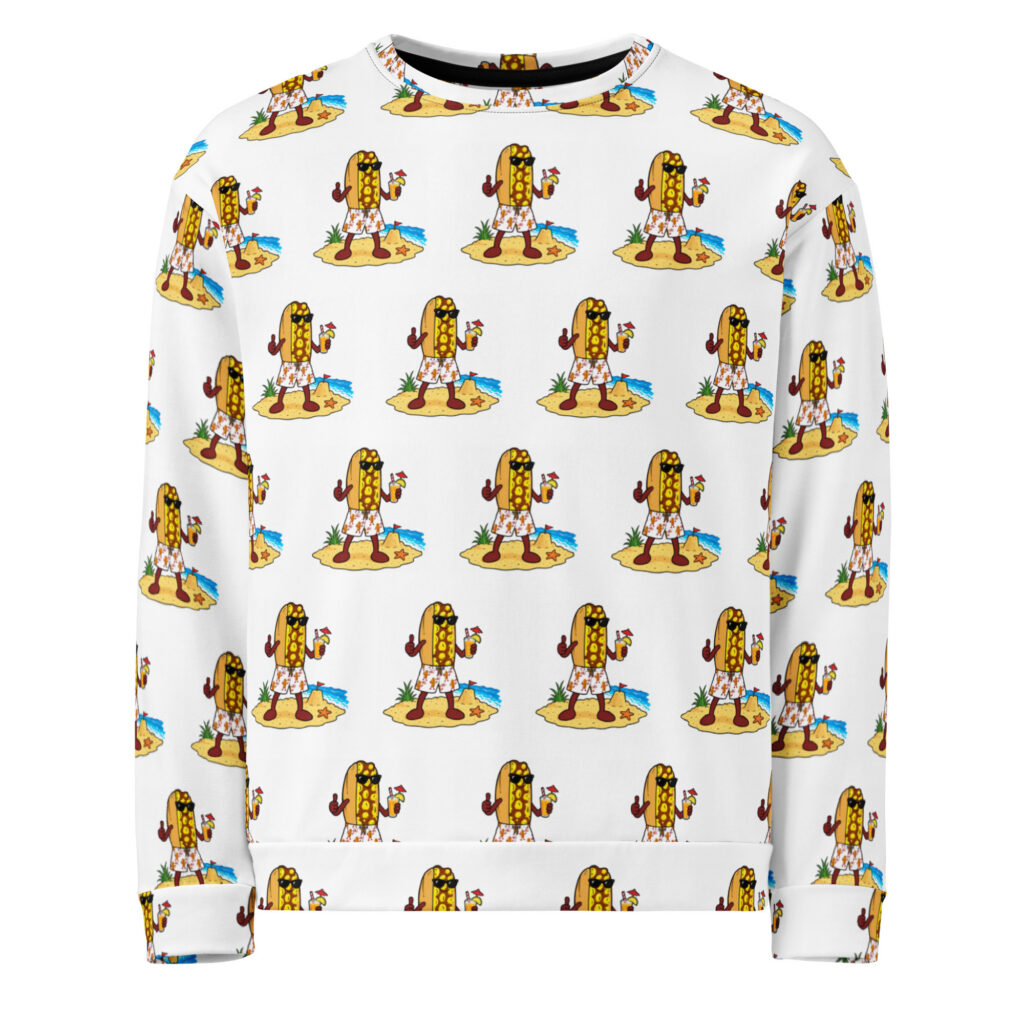Sweatshirt - The Cheesesteak Life - Mr. Cheesey's Beach - Extra Cheesey