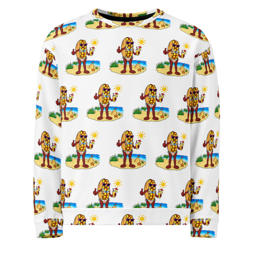 Sweatshirt - The Cheesesteak Life - Ms. Cheesey's Beach - Extra Cheesey