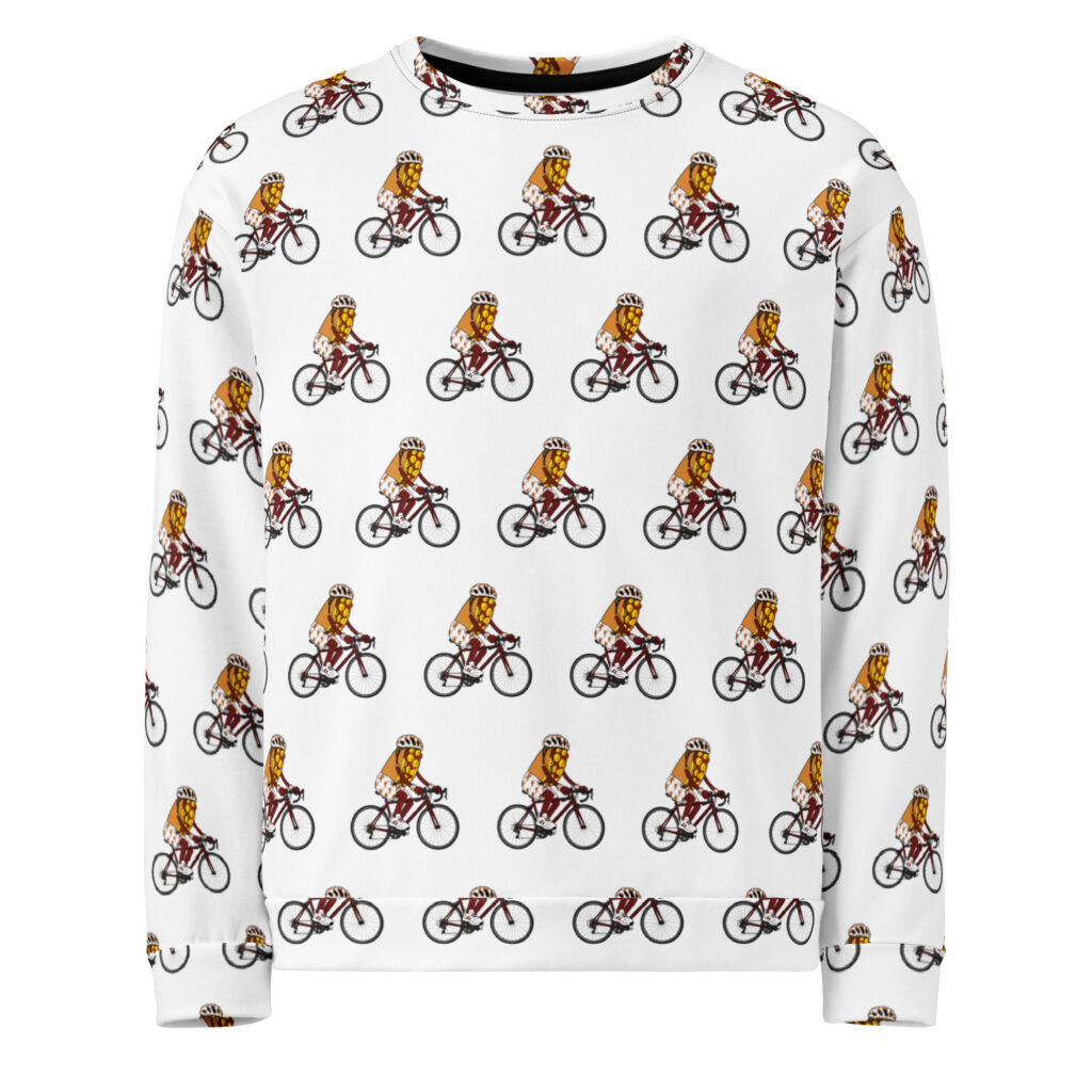 Sweatshirt - The Cheesesteak Life - Cheesey Bicyclist - Extra Cheesey