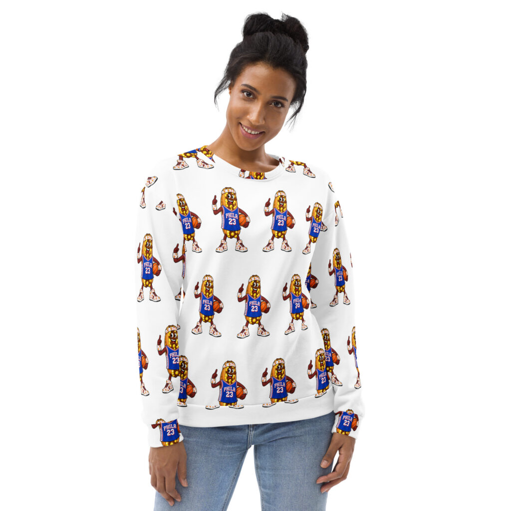 Sweatshirt - The Cheesesteak Life - Cheesey Sixers Fan - Extra Cheesey