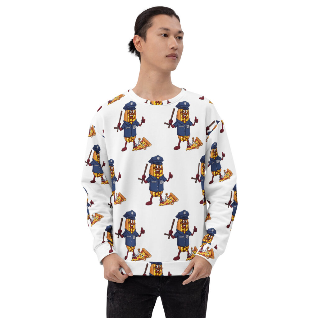 Sweatshirt - The Cheesesteak Life - Cheesey Police - Extra Cheesey