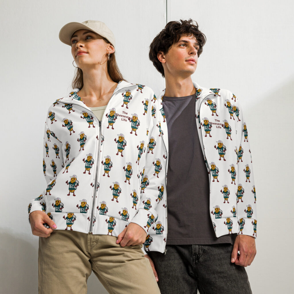 Track jacket - The Cheesesteak Life - Cheesey Eagles Fan new