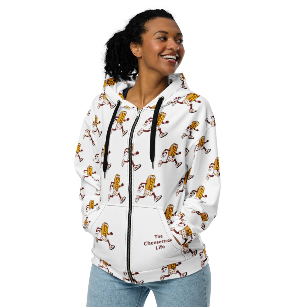 Zip hoodie - The Cheesesteak Life - Cheesey Runner - Extra Cheesey