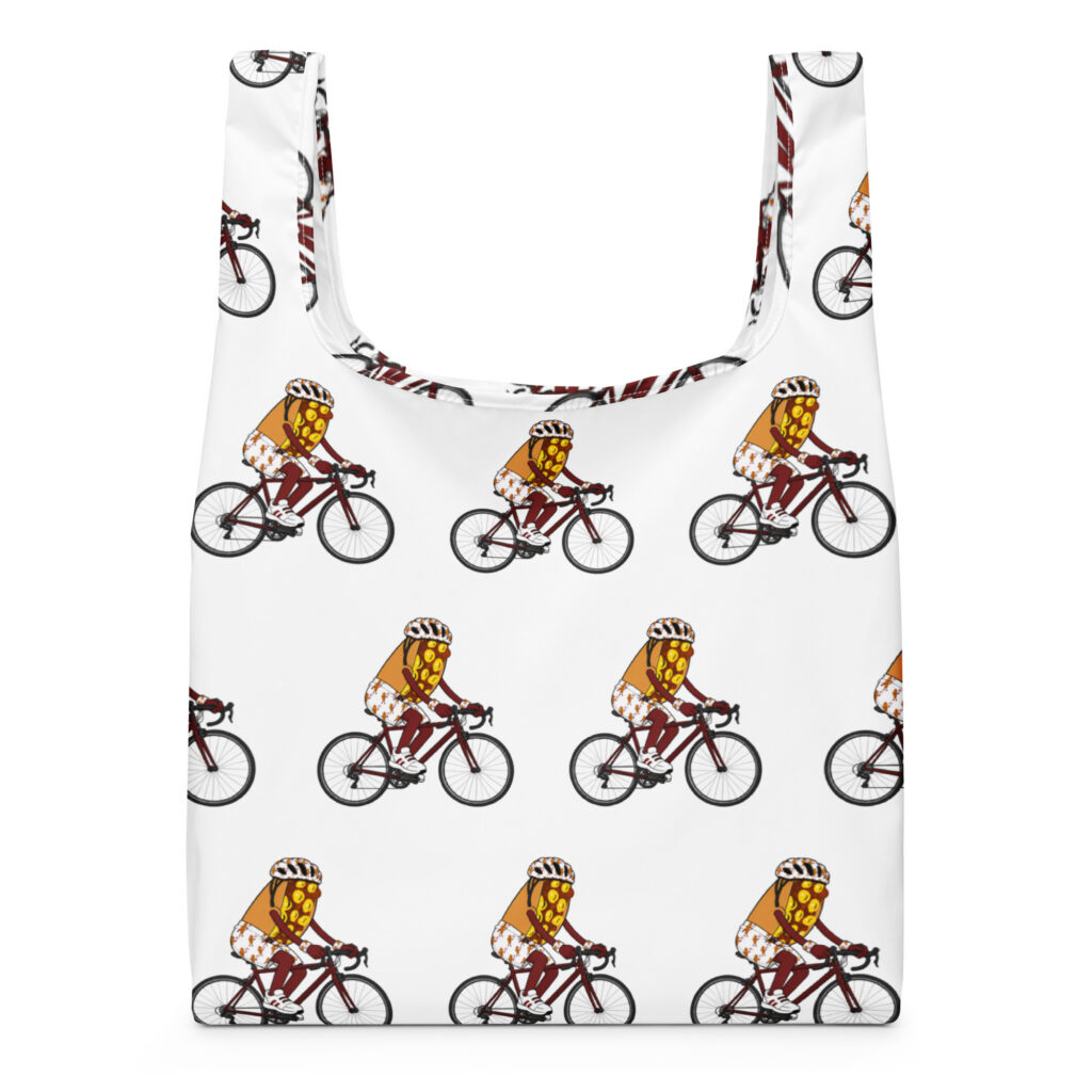 Shopping bag - The Cheesesteak Life - Cheesey Bicyclist - Extra Cheesey