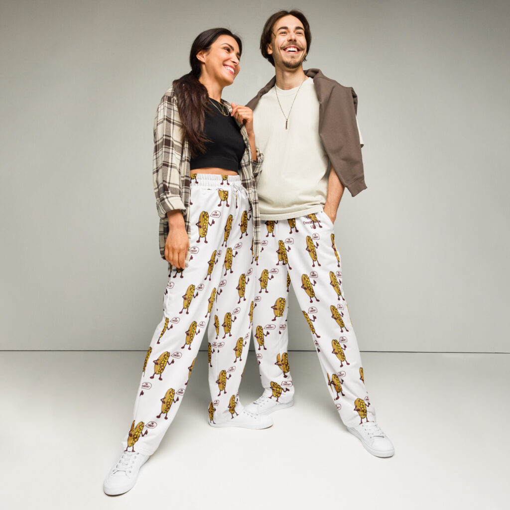 Wide-leg joggers - The Cheesesteak Life - Mr. Cheesey - Extra Cheesey