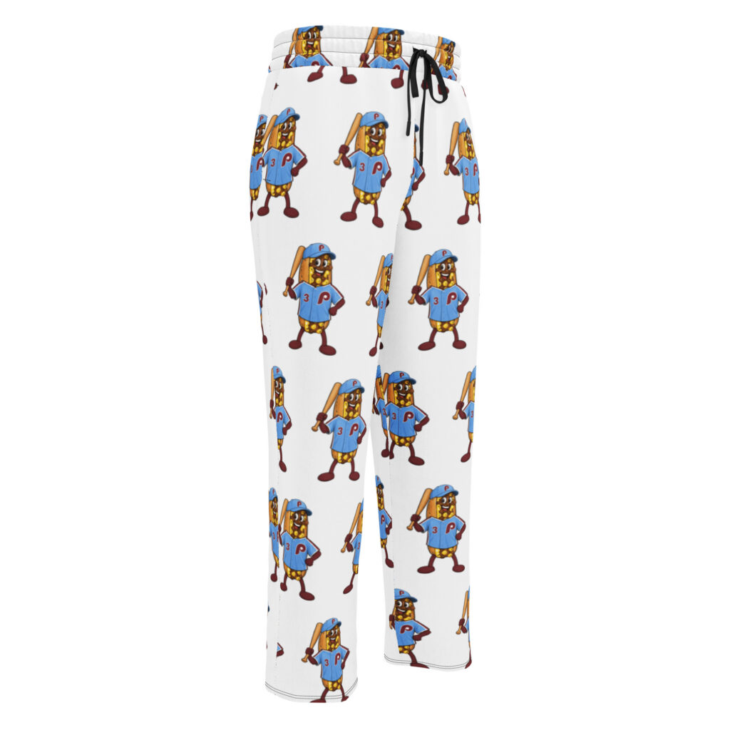 Wide-leg joggers - The Cheesesteak Life - Cheesey Phillies Fan - Extra Cheesey