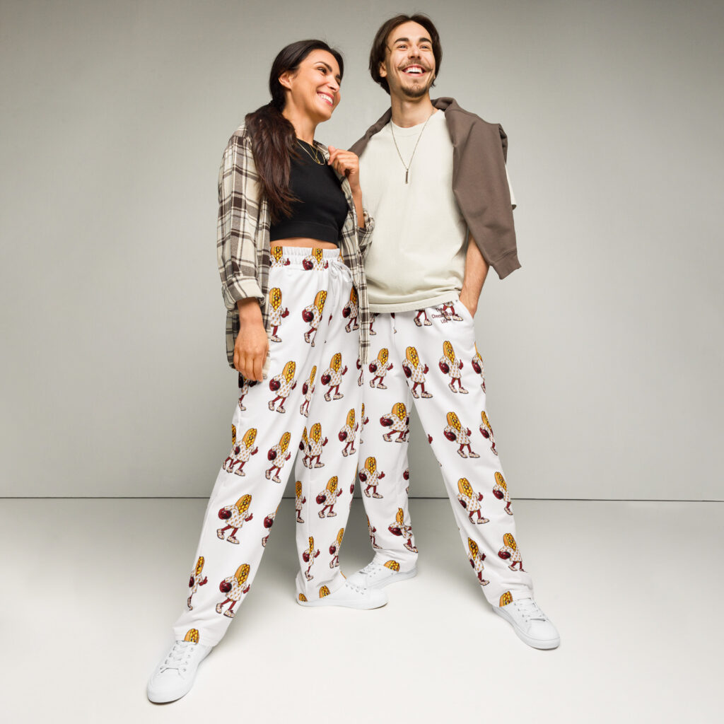 Wide-leg joggers - The Cheesesteak Life - Cheesey Bowler - Extra Cheesey