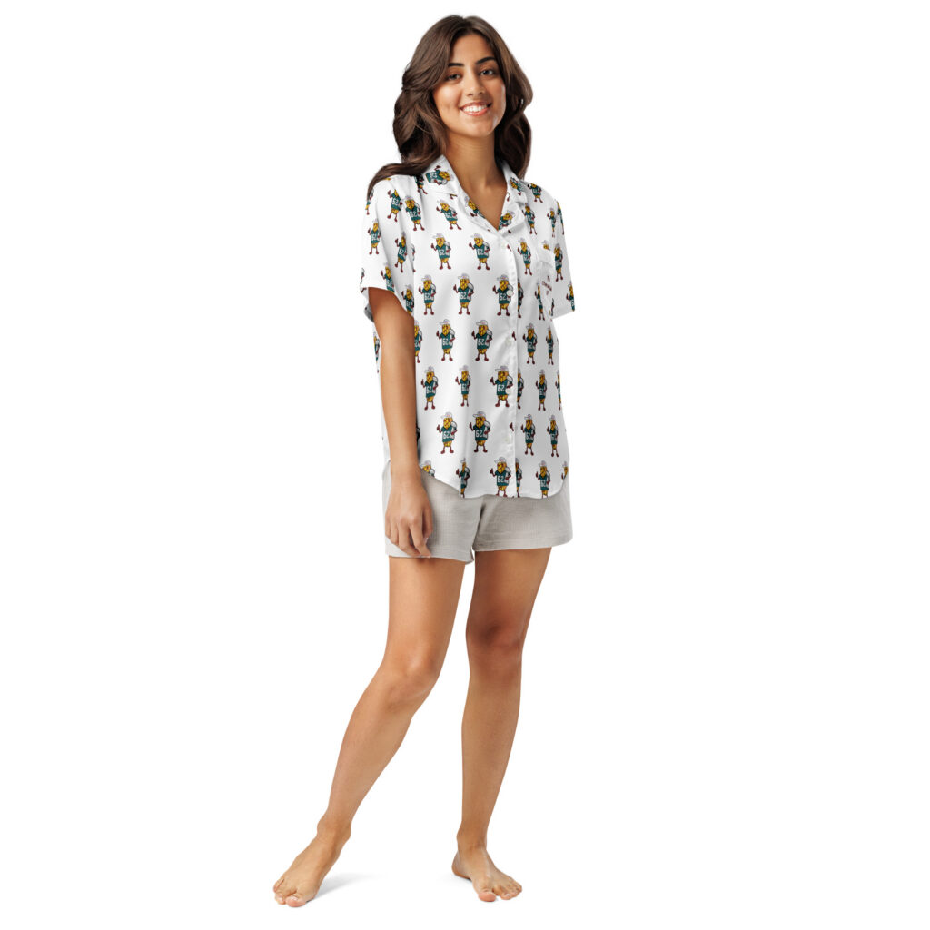 Women’s short sleeve pajama top - The Cheesesteak Life - Cheesey Eagles Fan new