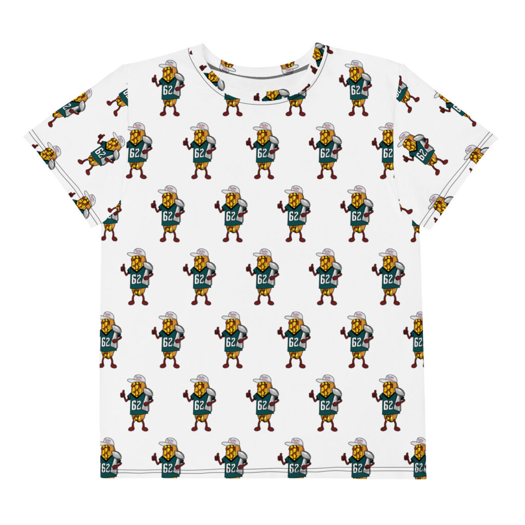 Youth crew neck t-shirt - The Cheesesteak Life - Cheesey Eagles Fan new