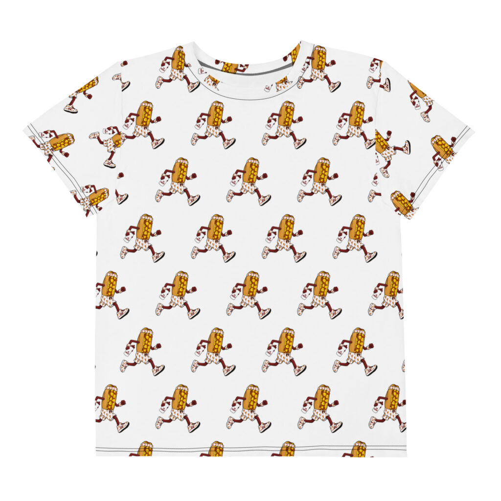 Youth (8-20) crew neck t-shirt - The Cheesesteak Life - Cheesey Runner - Extra Cheesey