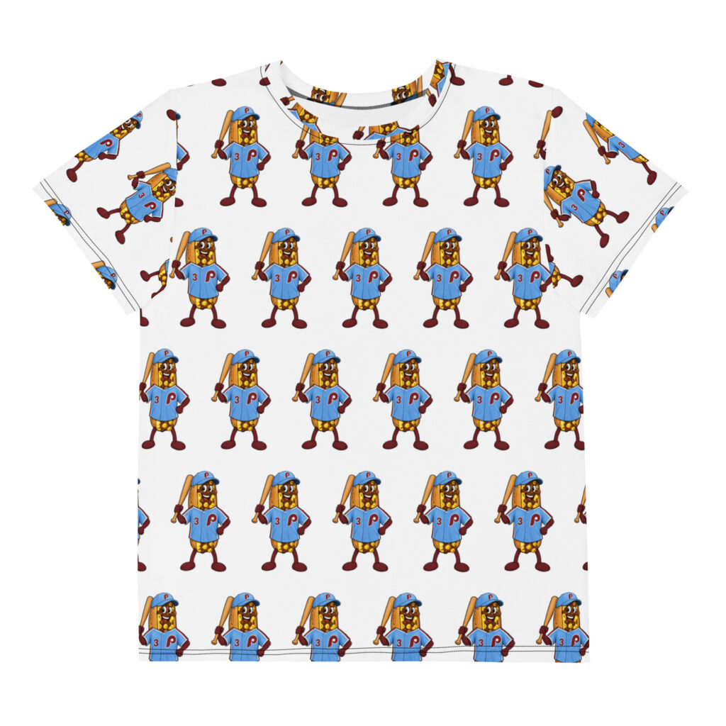 Youth (8-20) crew neck t-shirt - The Cheesesteak Life - Cheesey Phillies Fan - Extra Cheesey