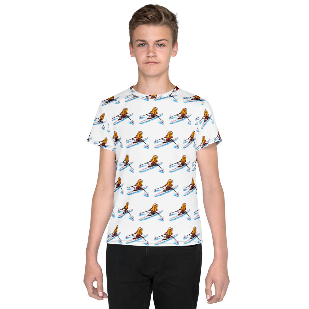 Youth (8-20) crew neck t-shirt - The Cheesesteak Life - Cheesey Crew - Extra Cheesey