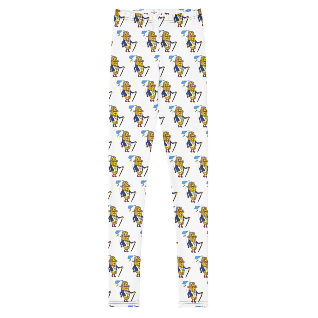 Youth (8-20) Leggings - The Cheesesteak Life - Cheesey Ben Franklin - Extra Cheesey