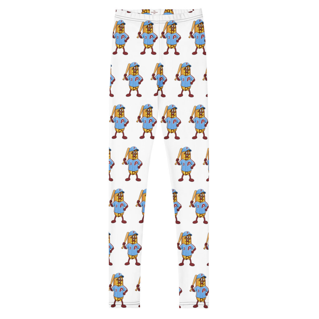 Youth (8-20) Leggings - The Cheesesteak Life - Cheesey Phillies Fan - Extra Cheesey