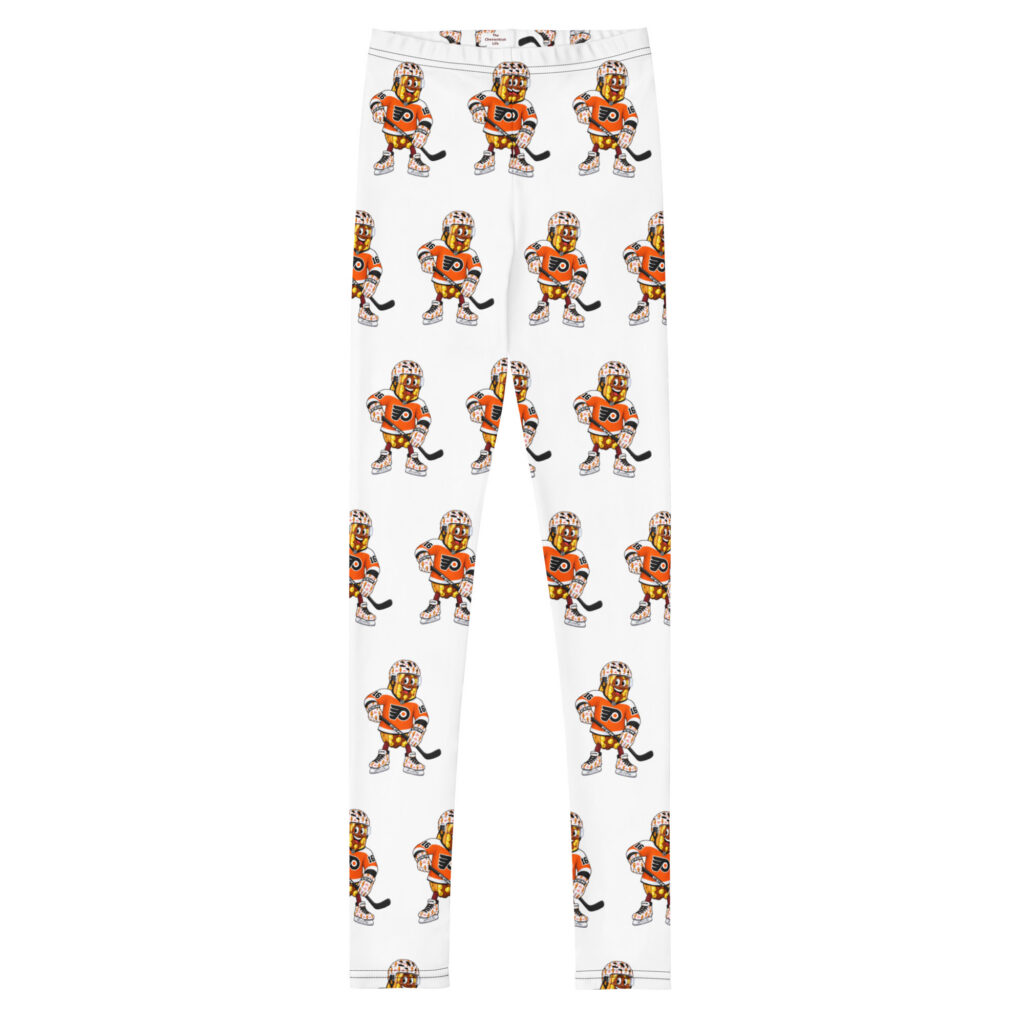 Youth (8-20) Leggings - The Cheesesteak Life - Cheesey Flyers Fan - Extra Cheesey
