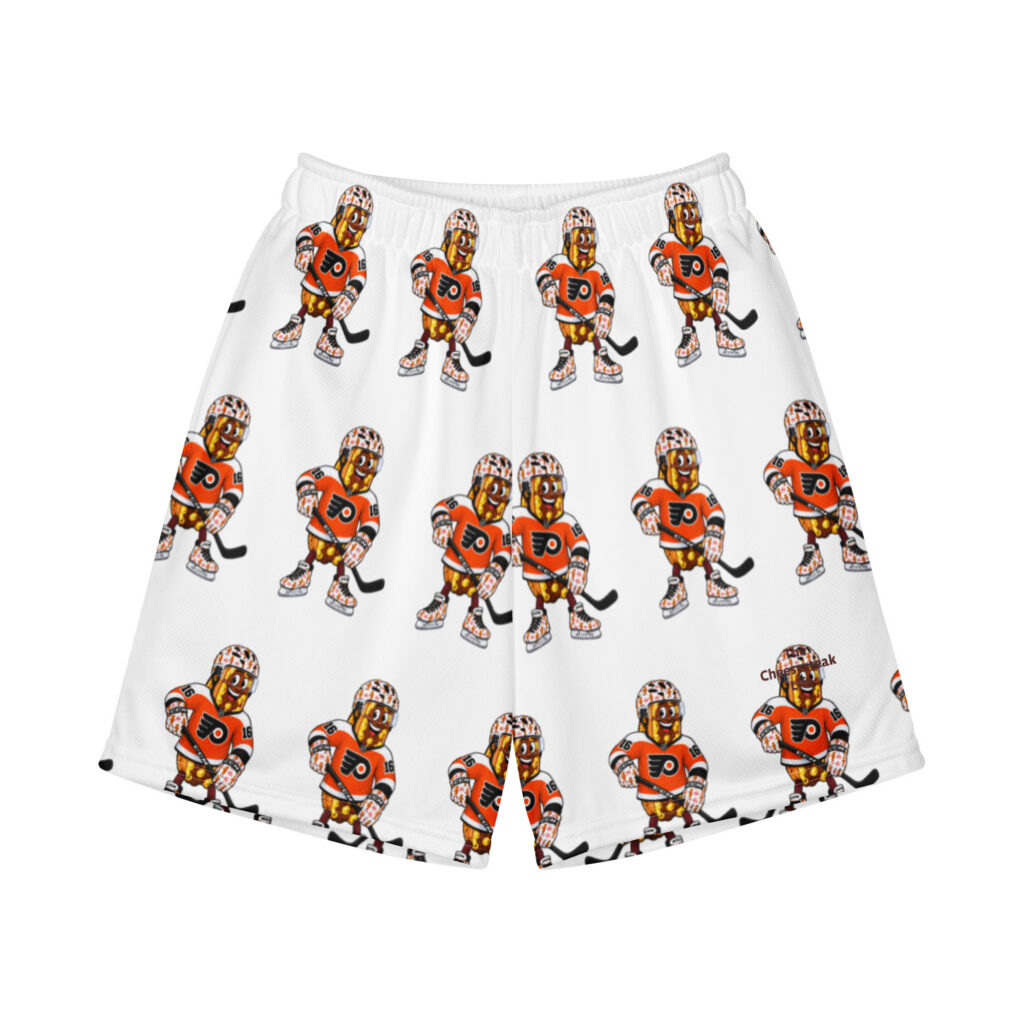 Youth (8-20) Recycled Mesh Shorts - The Cheesesteak Life - Cheesey Flyers Fan - Extra Cheesey