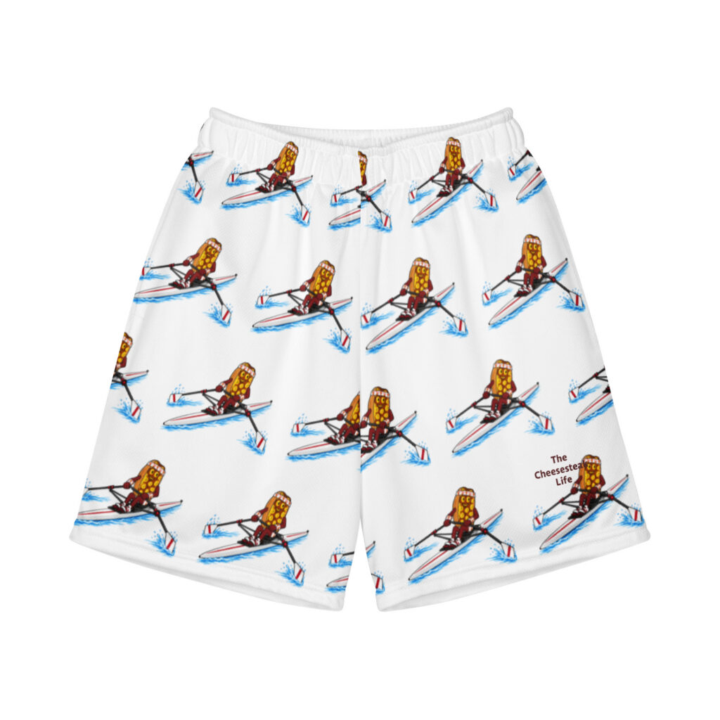 Youth (8-20) Recycled Mesh Shorts - The Cheesesteak Life - Cheesey Crew - Extra Cheesey