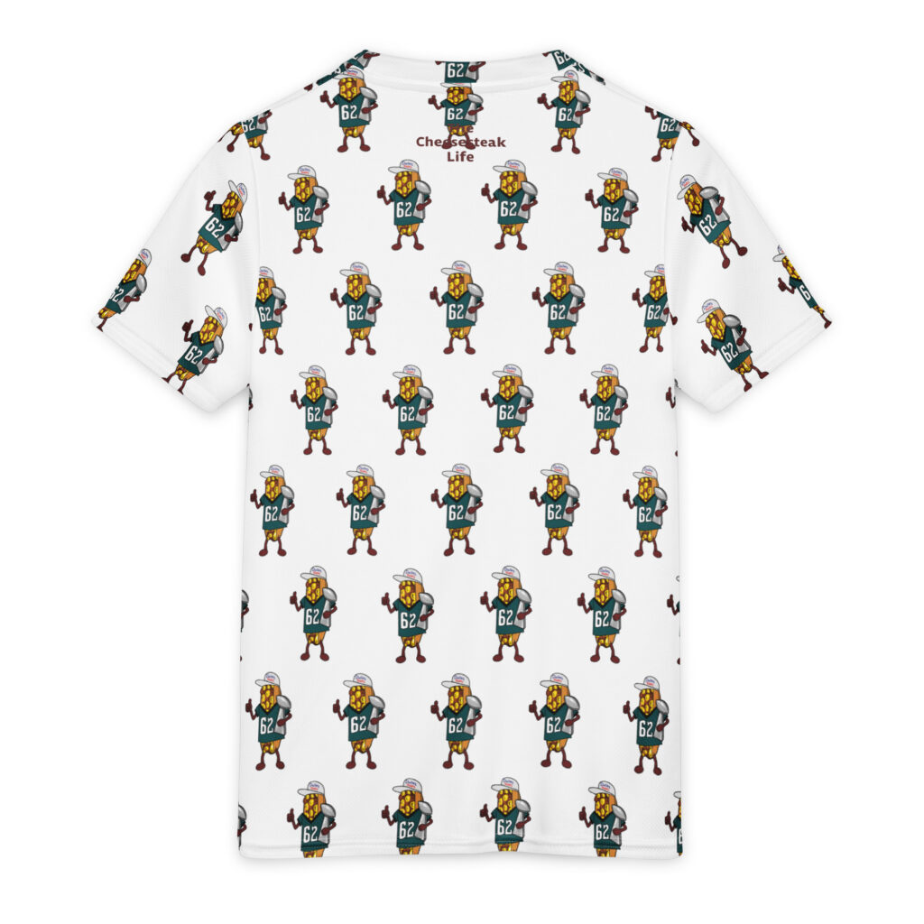 Youth Recycled Sports Jersey - The Cheesesteak Life - Cheesey Eagles Fan new