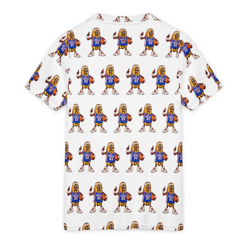Youth Recycled Sports Jersey - The Cheesesteak Life - Cheesey Sixers Fan - Extra Cheesey