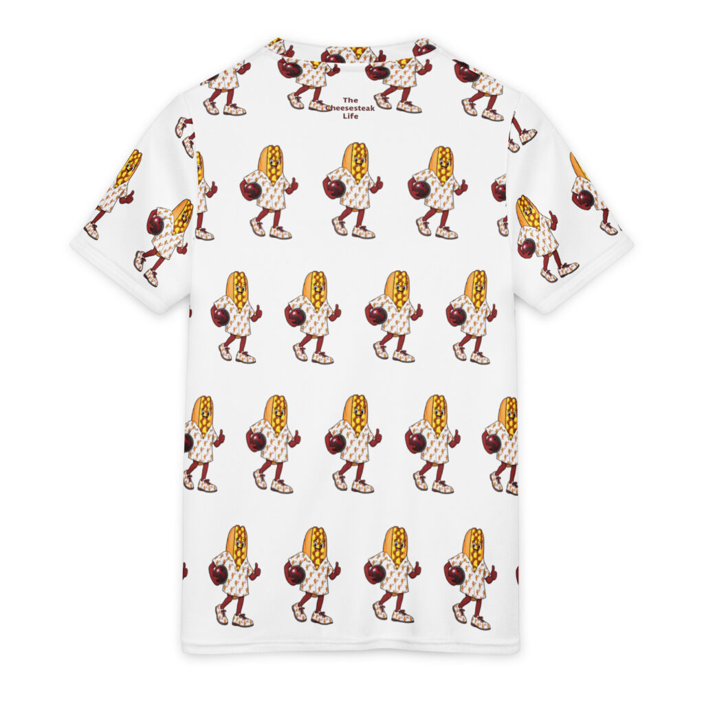 Youth Recycled Sports Jersey - The Cheesesteak Life - Cheesey Bowler - Extra Cheesey