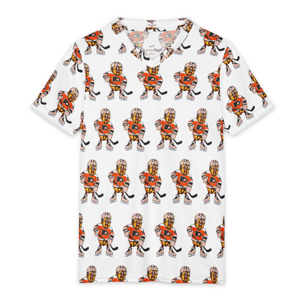 Youth Recycled Sports Jersey - The Cheesesteak Life - Cheesey Flyers Fan - Extra Cheesey